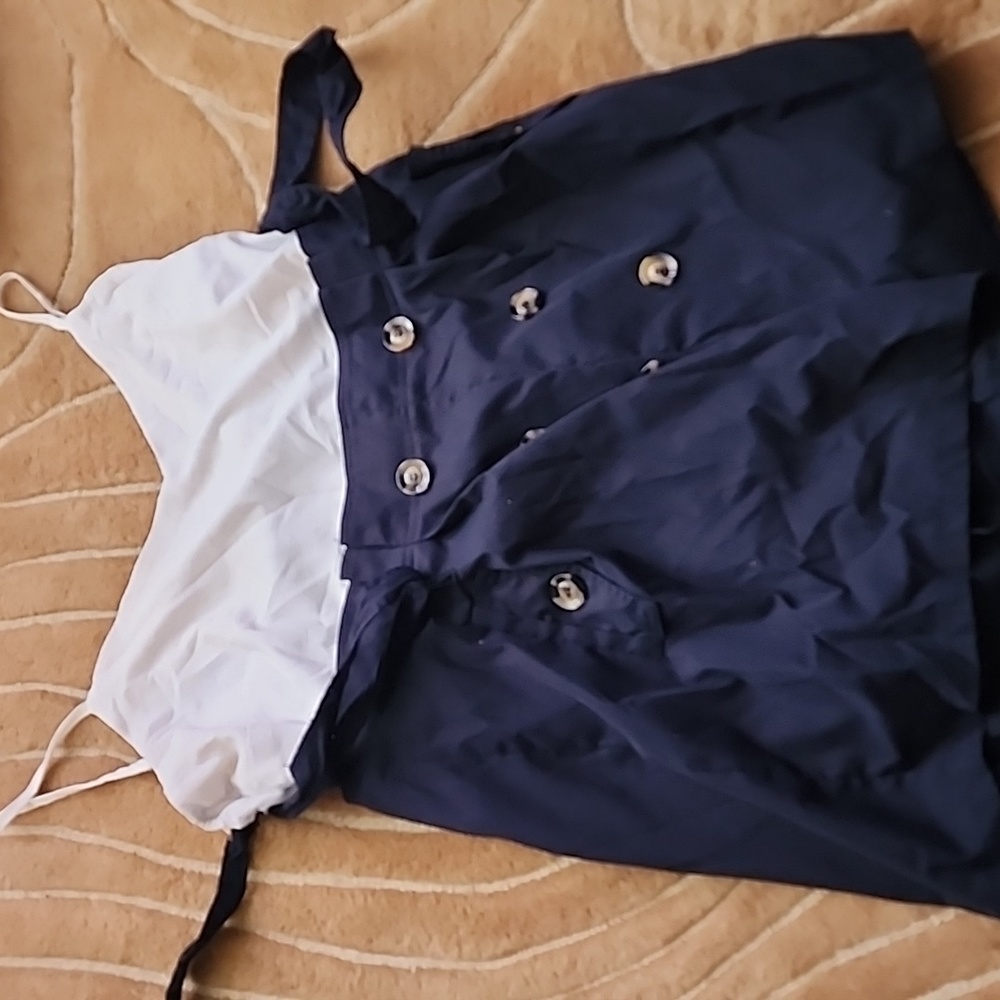 Navy Fashion Nova Romper